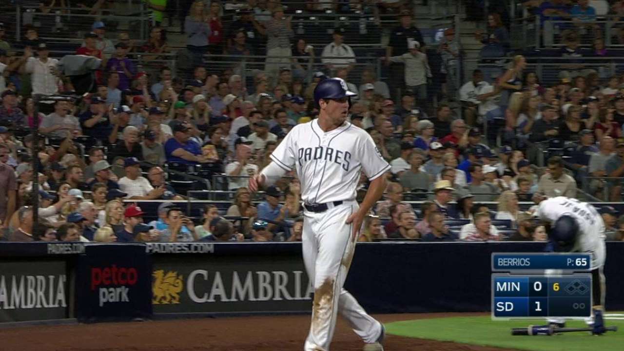 Renfroe scores on double play