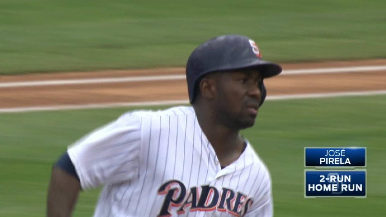 Pirela's two-run homer