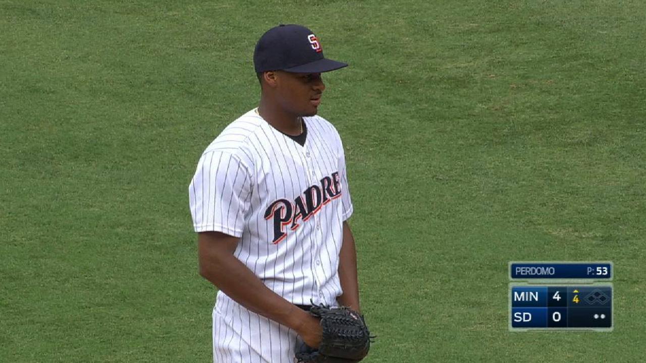 Perdomo strikes out Castro