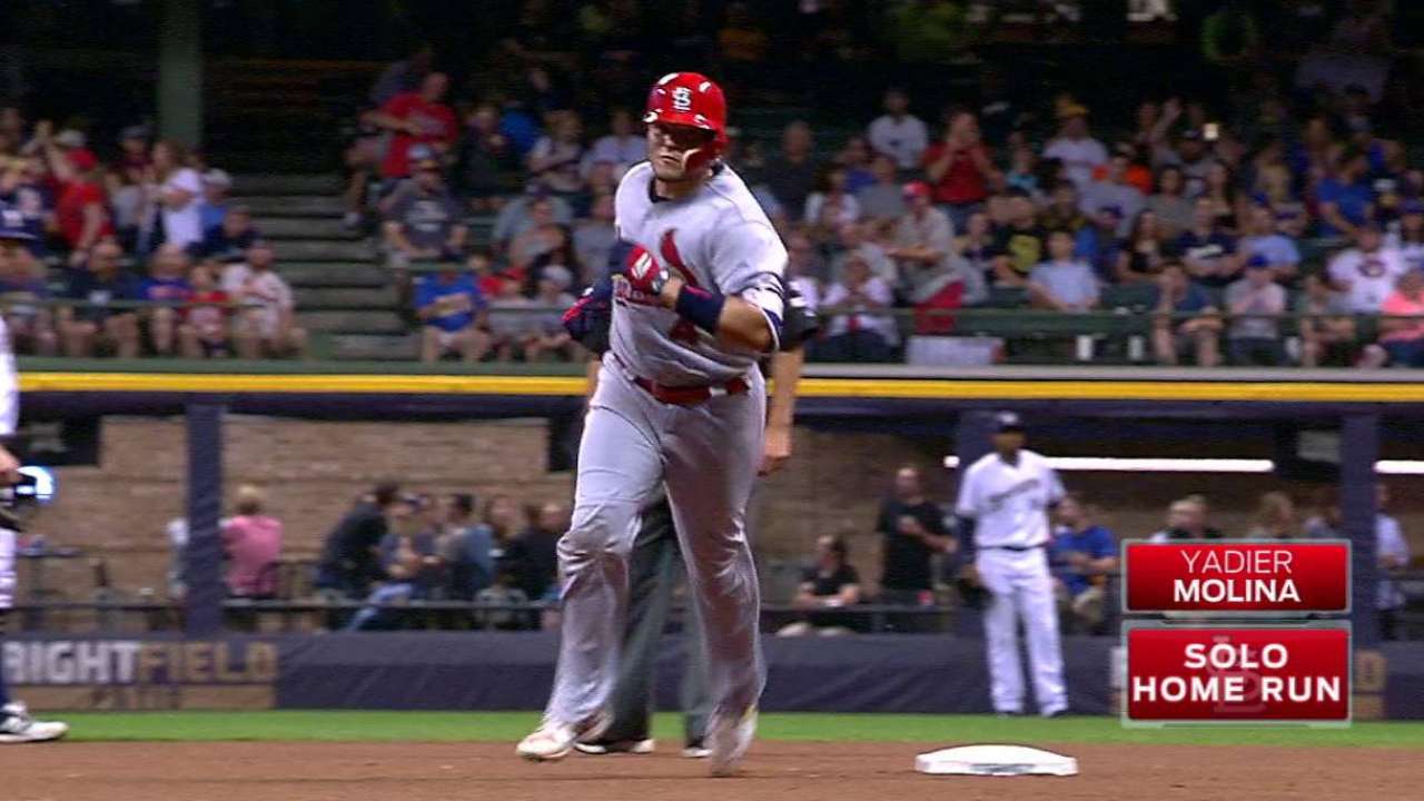 Molina's solo home run to left