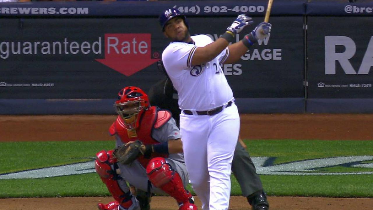 Aguilar's two-run home run