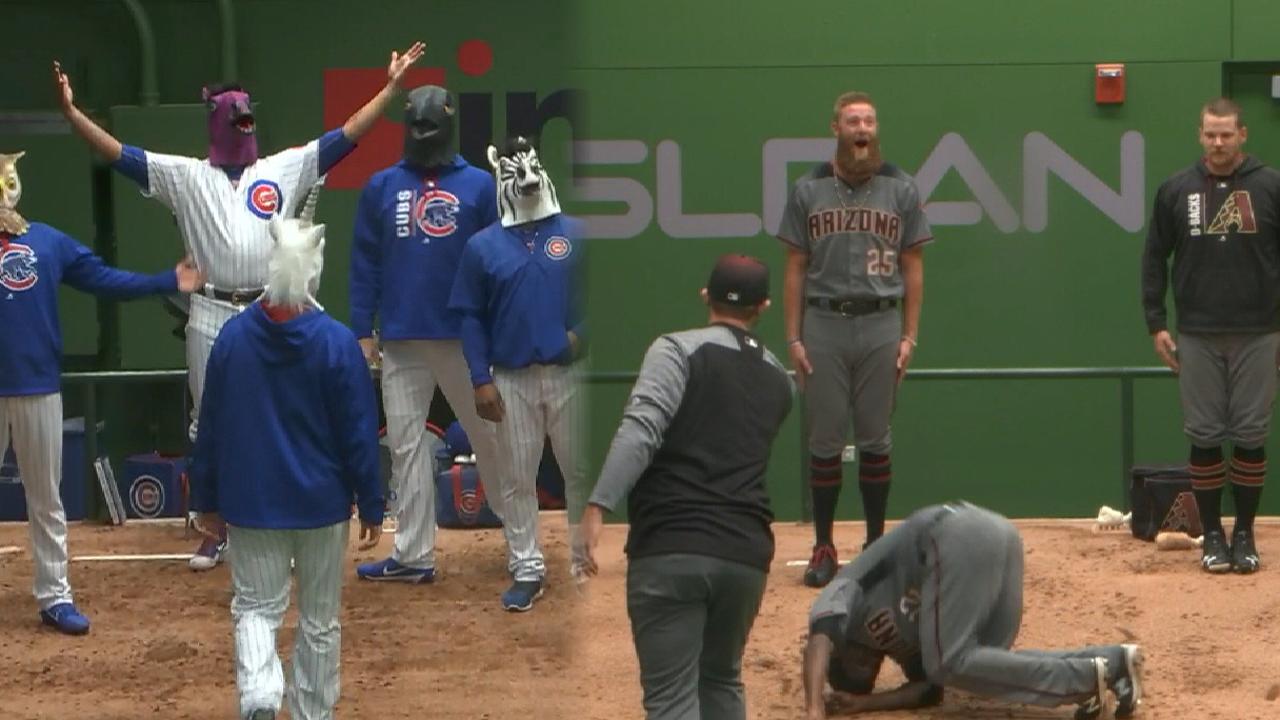 Cubs, D-backs show off moves