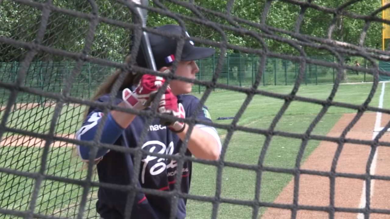 French prodigy to try her hand at softball