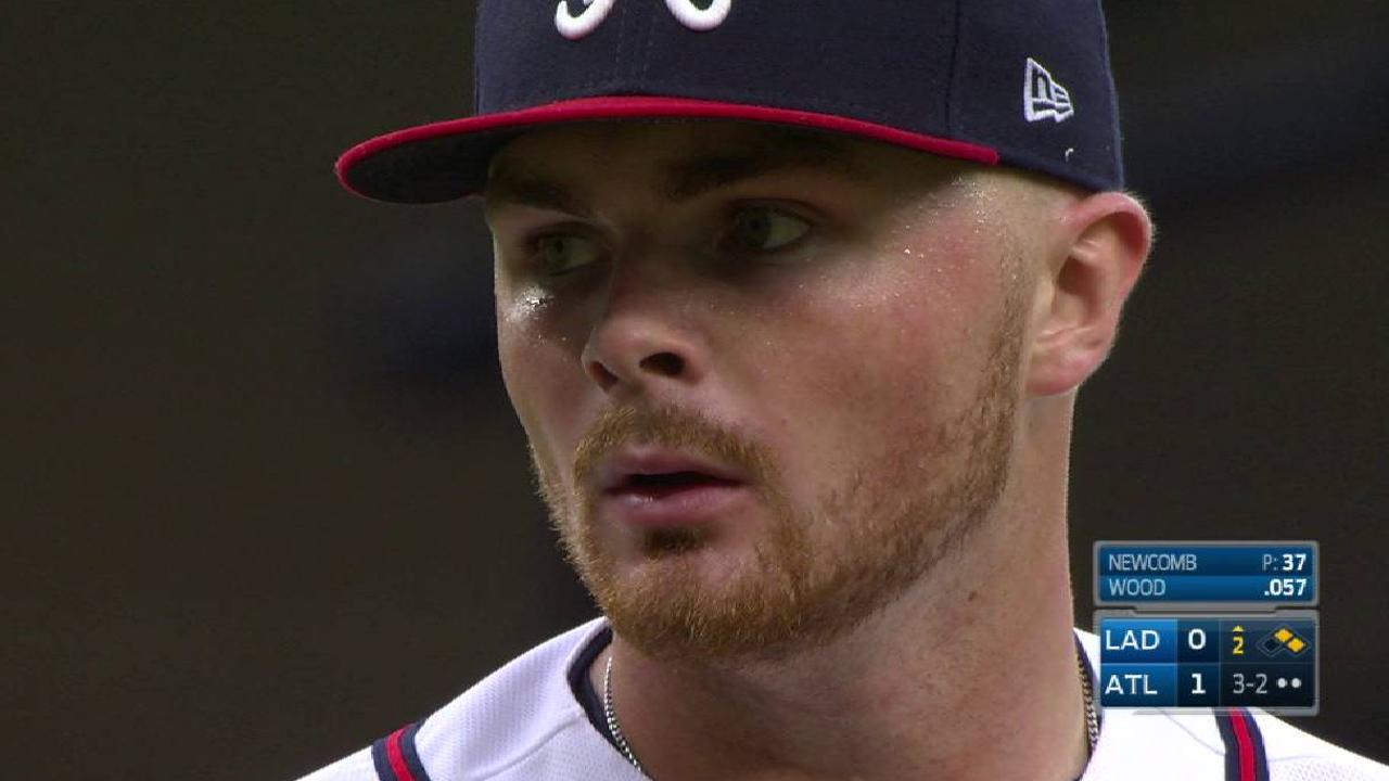 Newcomb gets Wood swinging