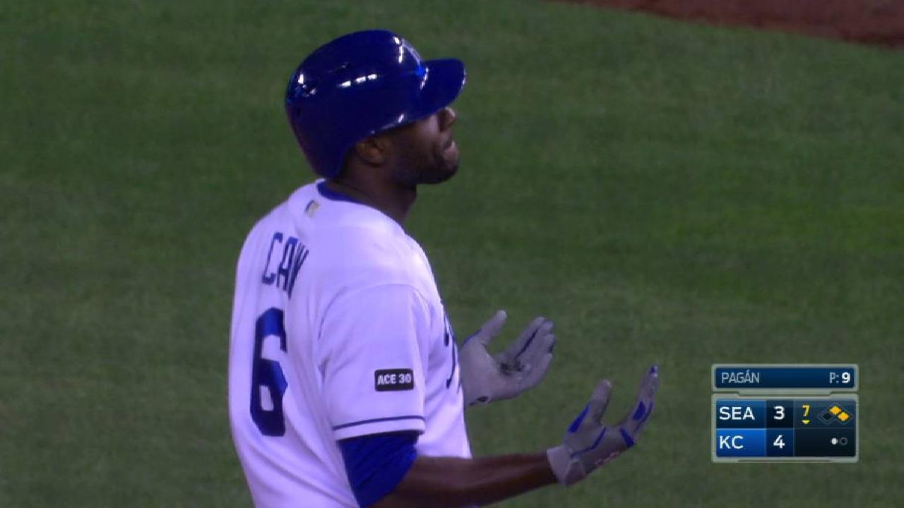 Cain's RBI single