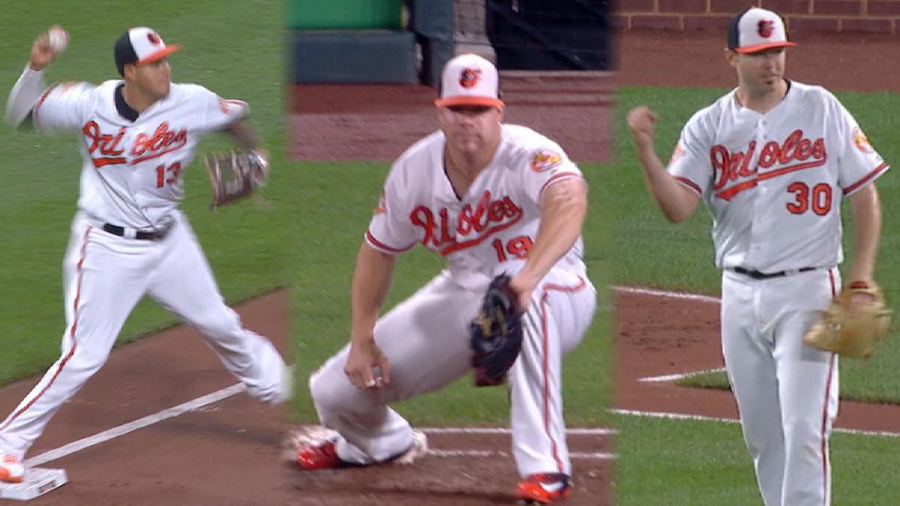 Must C: O's turn triple play