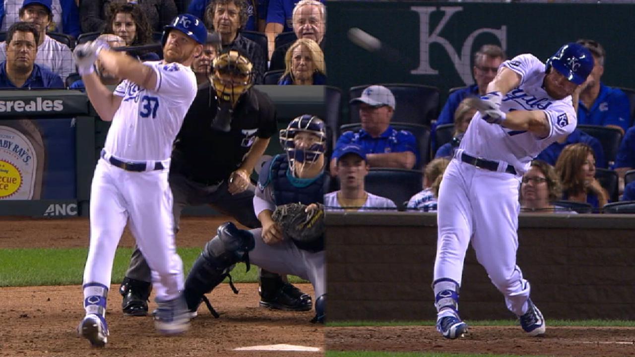 Moss homers twice as Royals rally past M's