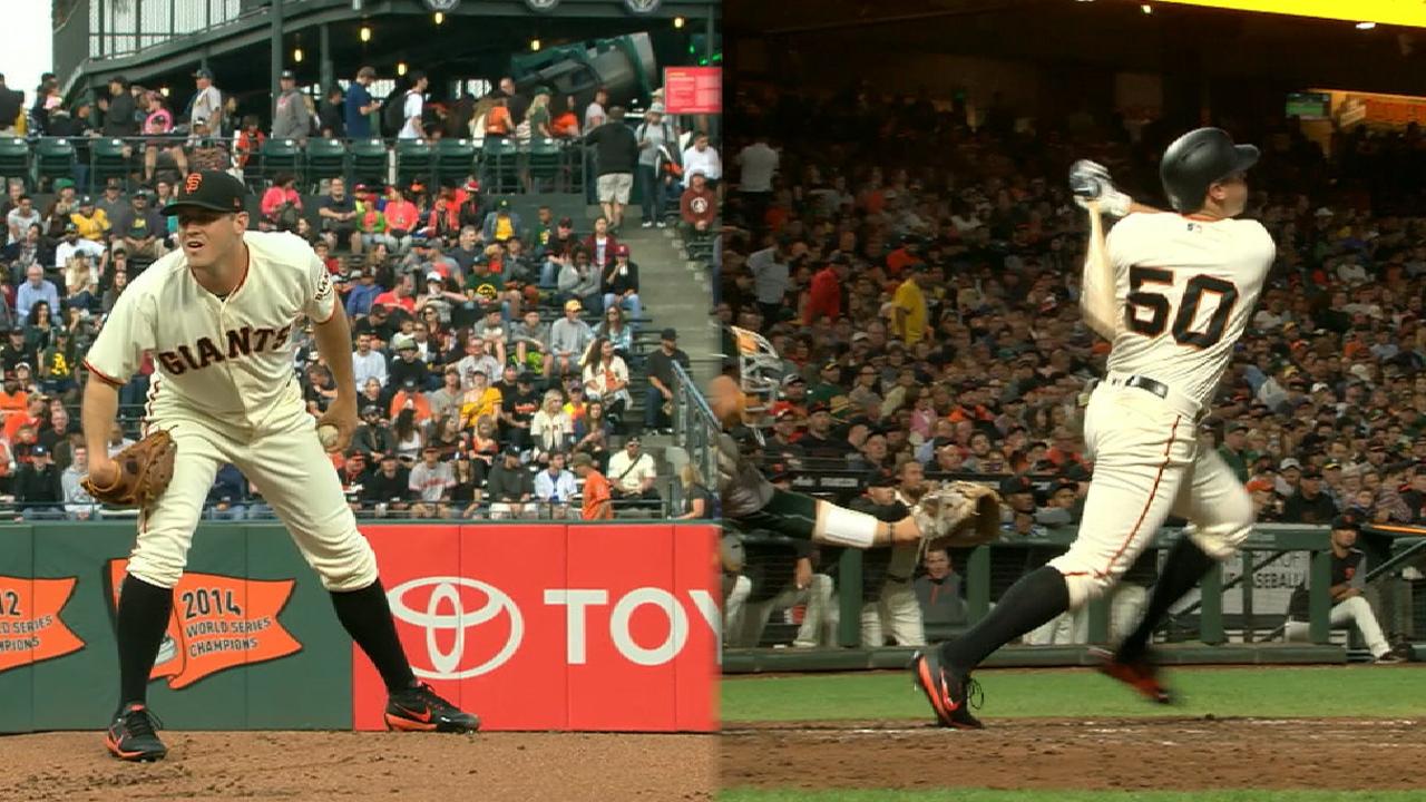 Blach puts on show with arm, bat