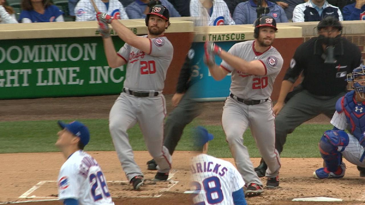 Daniel Murphy da dos HR en victoria de Nacionales ante Cachorros