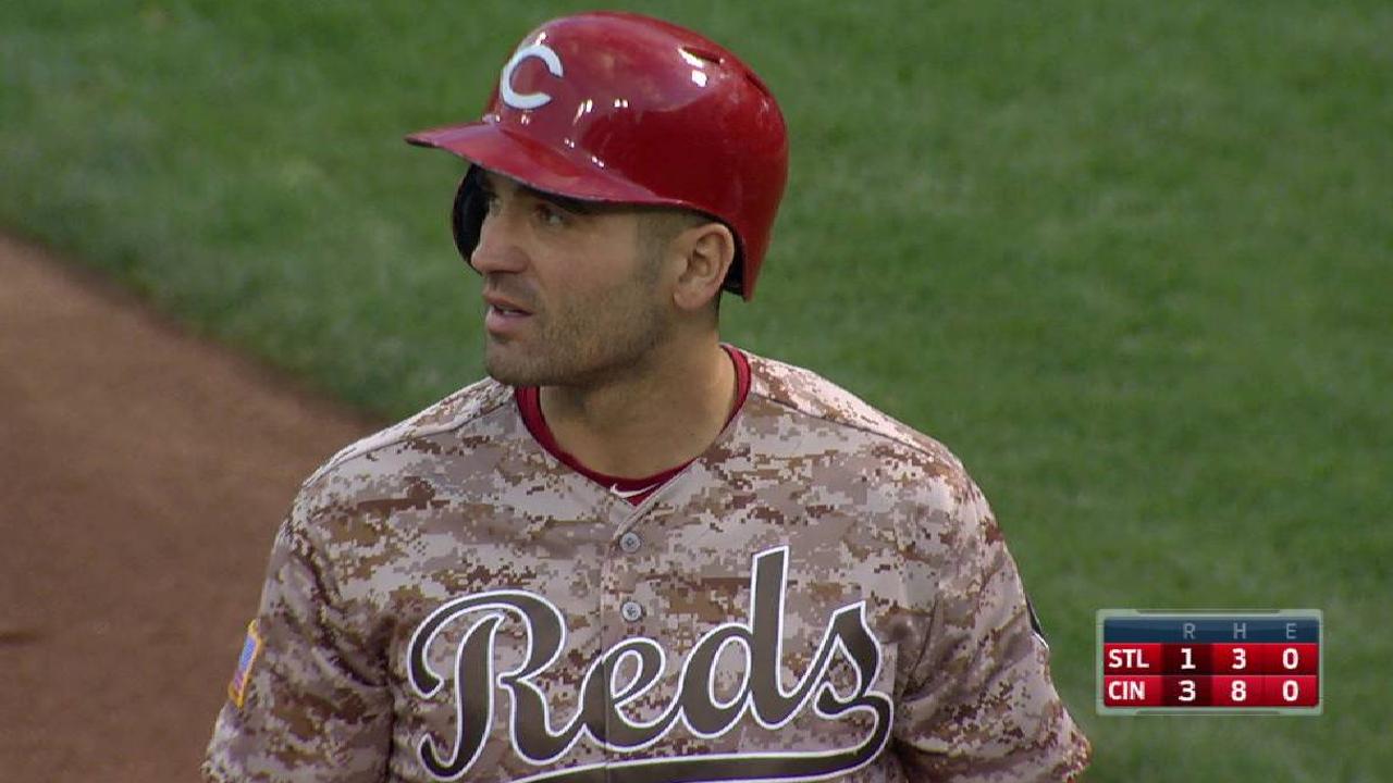 Reds, Votto scratch off rival Cards