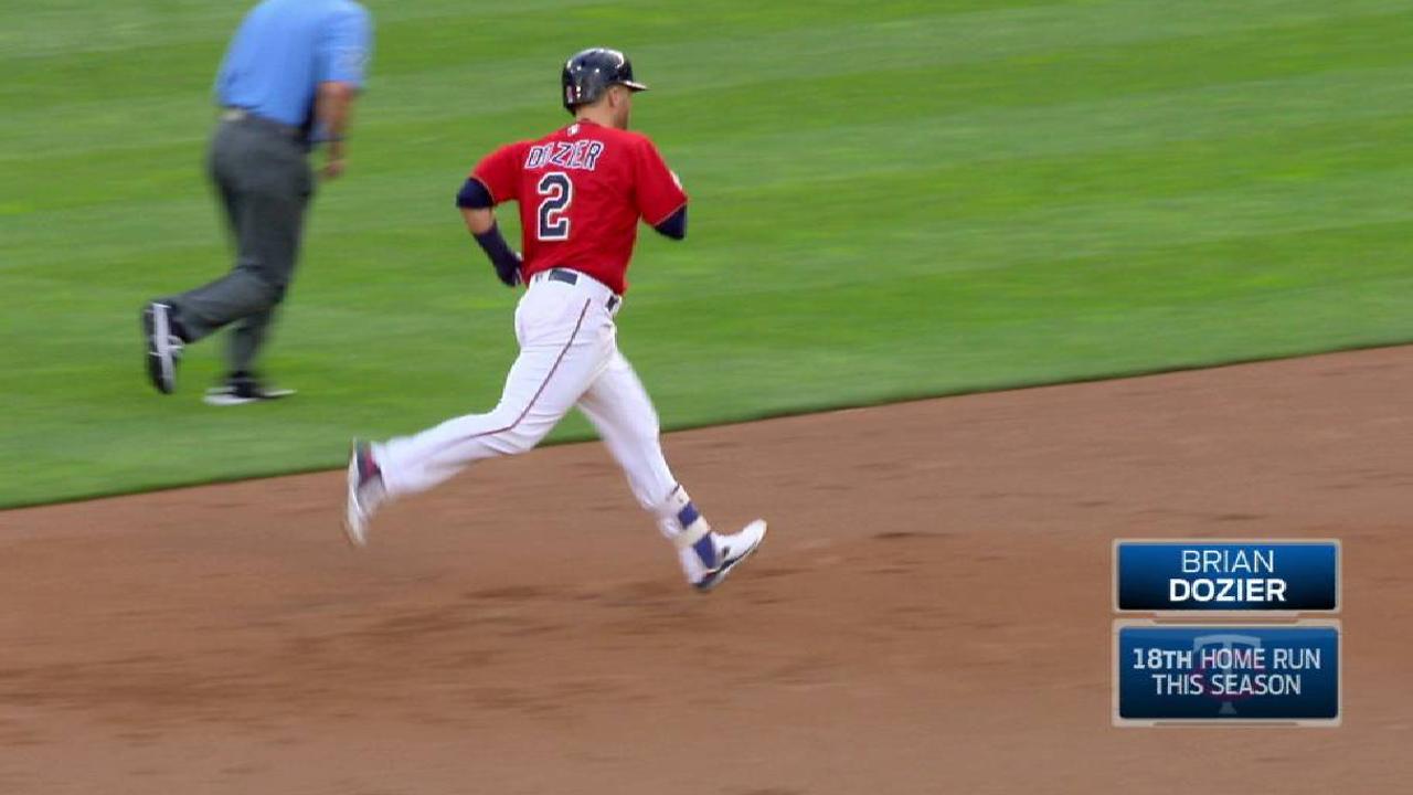 Dozier's leadoff home run