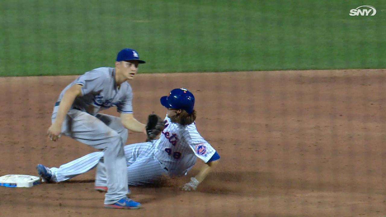 deGrom's first career steal