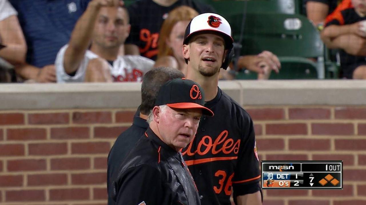 Joseph gets hit while swinging