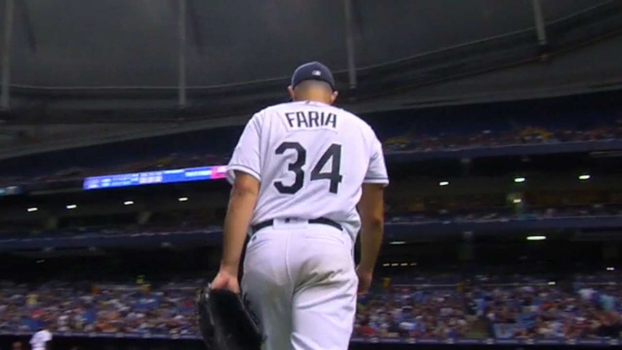 Faria's strong outing