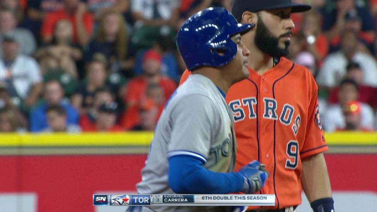 Carrera's RBI double to left