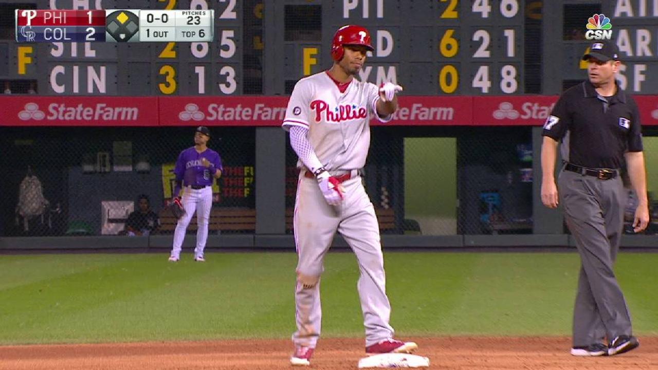 Phillies' rally falls short against Rockies