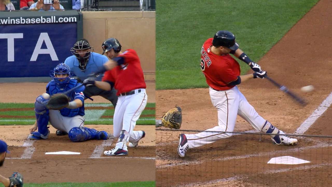 Dozier shakes off slump with two homers