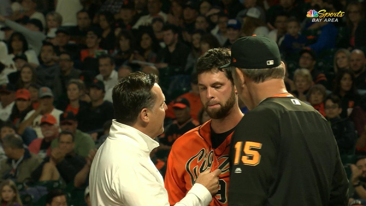 Belt has concussion symptoms after HBP