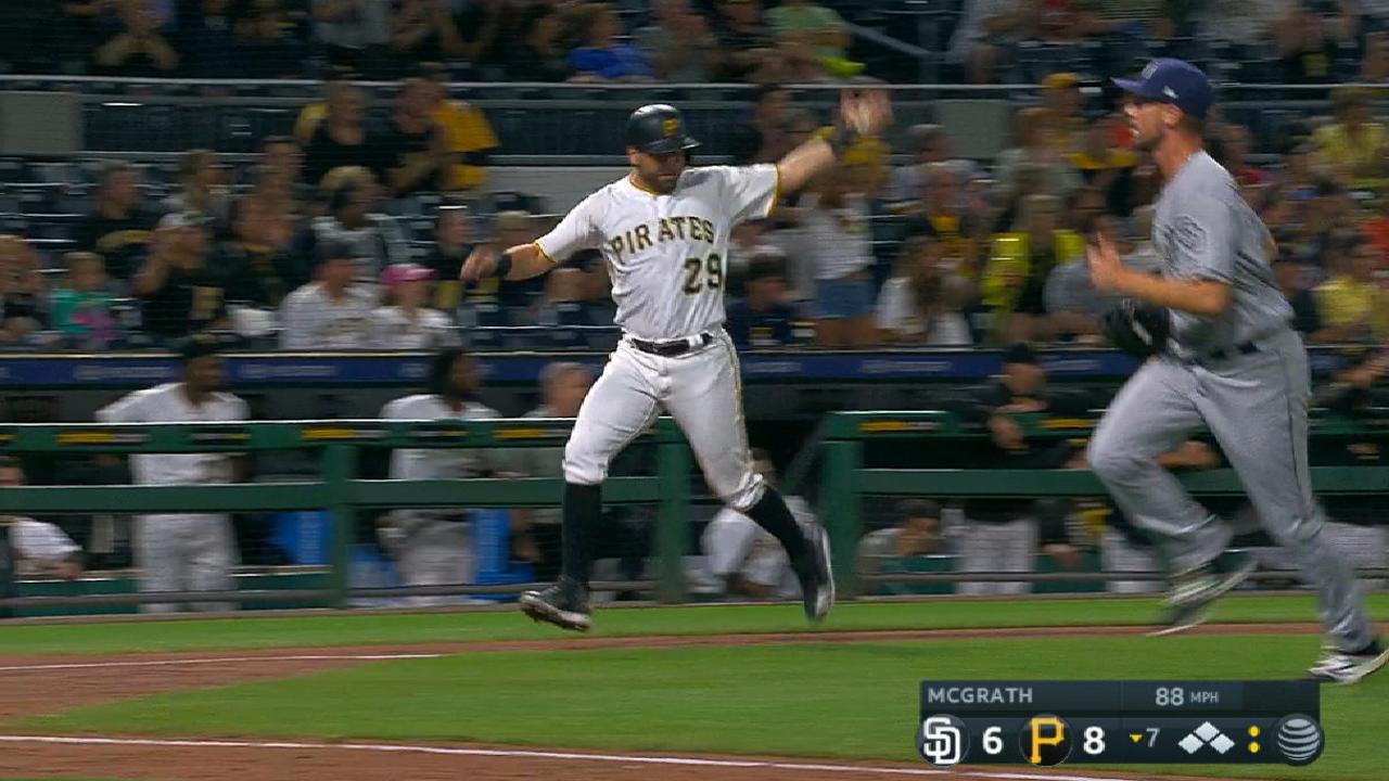 Pirates erupt for six-run inning to beat Padres