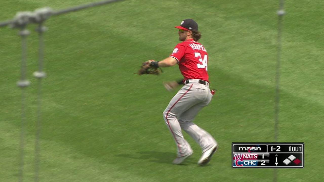 Harper throws out Contreras
