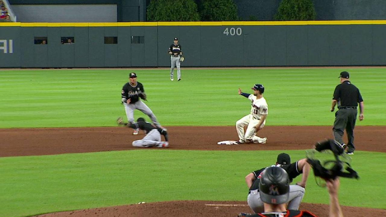 Inciarte steals second