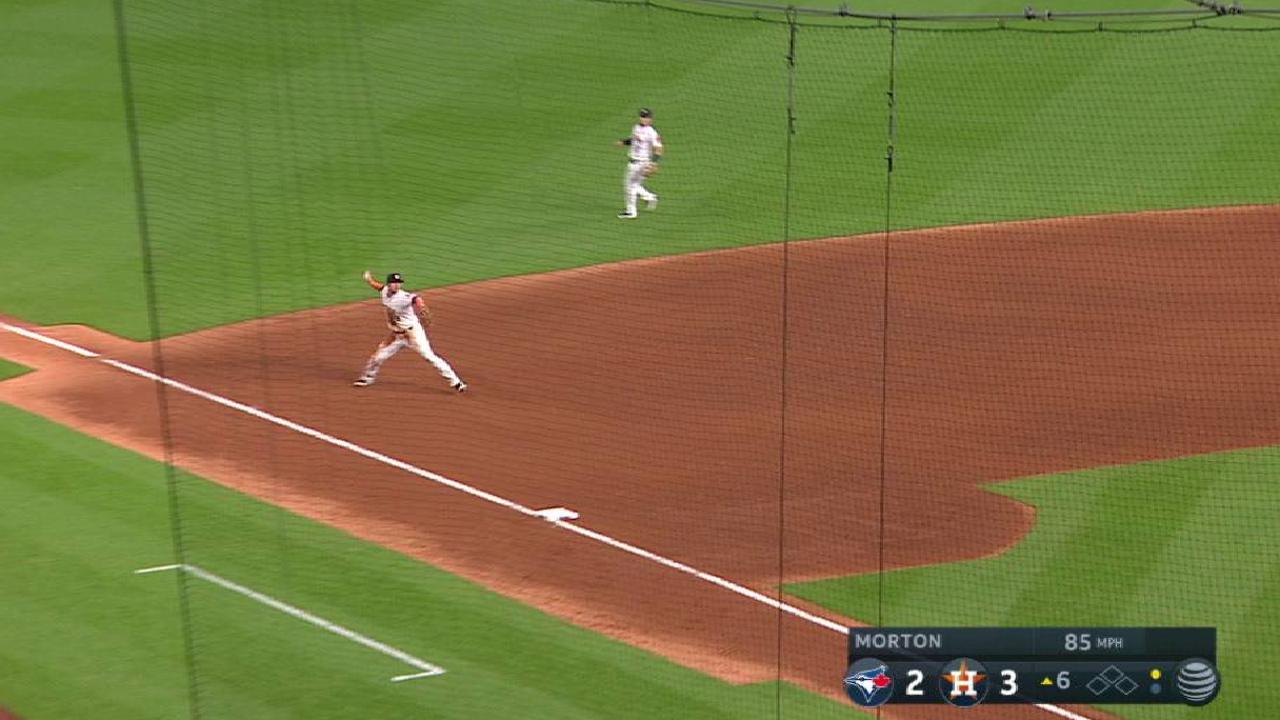 Davis' backhanded stop