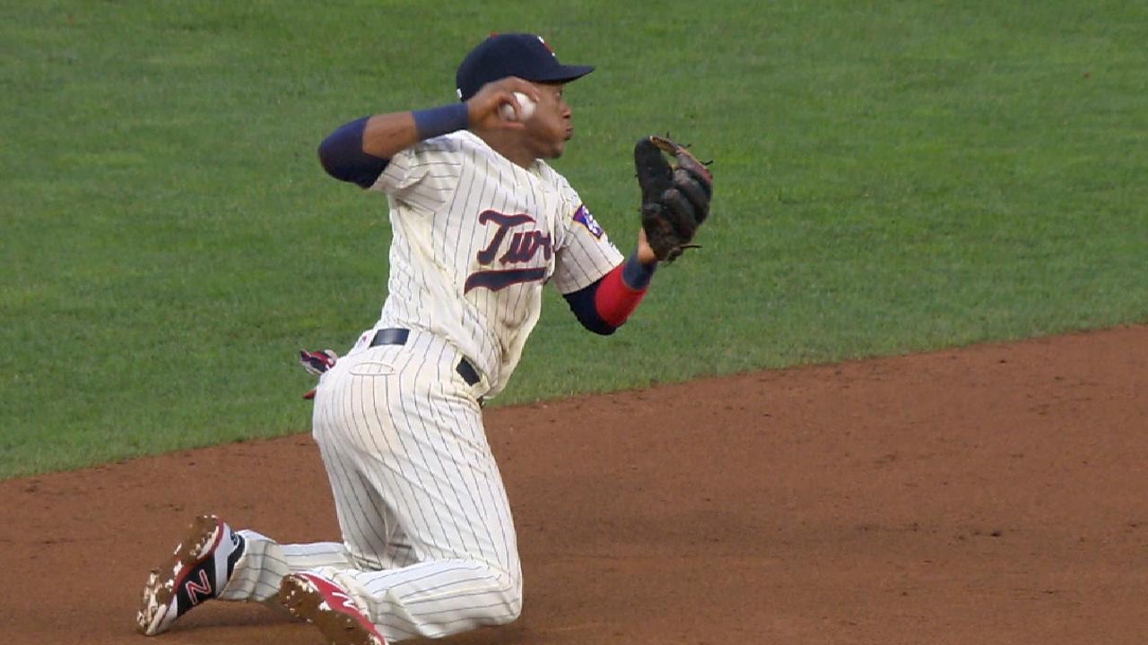 Polanco's immaculate double play
