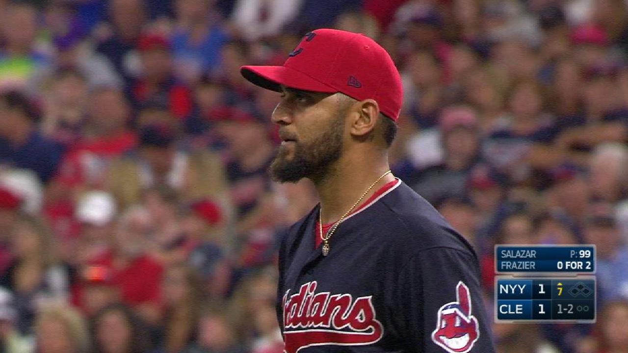 Salazar's 10th strikeout