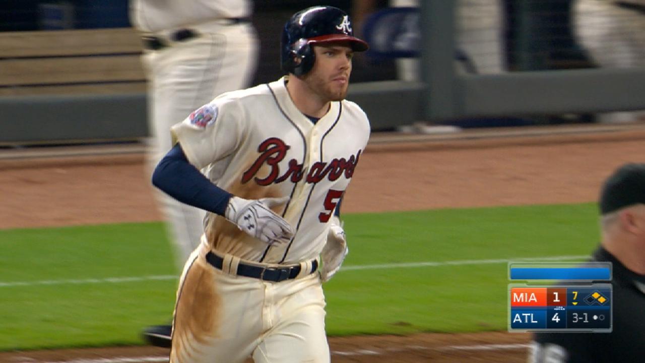 Freeman drives in 4 as Braves beat Marlins