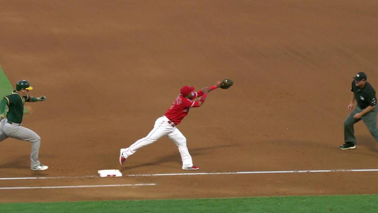 Escobar nabs Healy at first