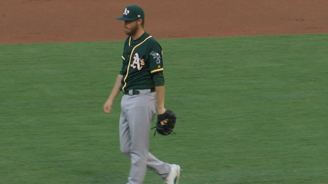 Feel the Blackburn: A's snuff out Halos' streak