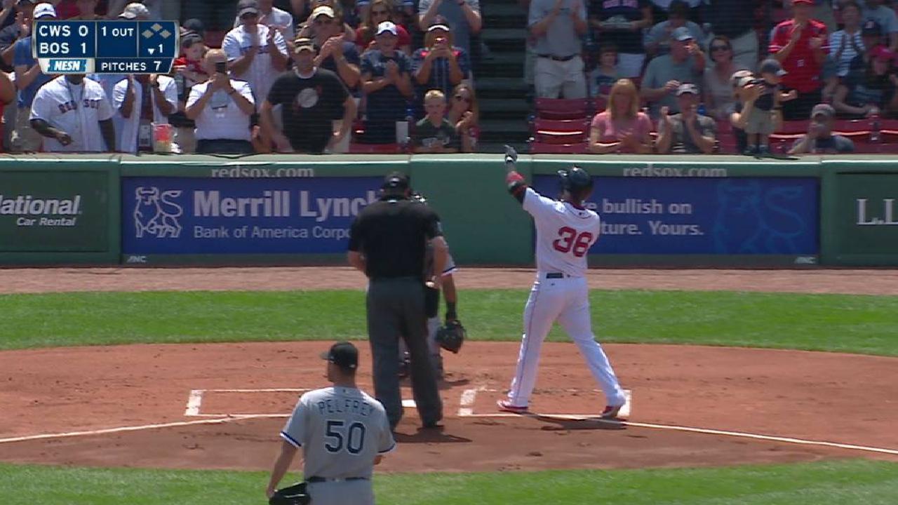 Nunez's solo shot to center