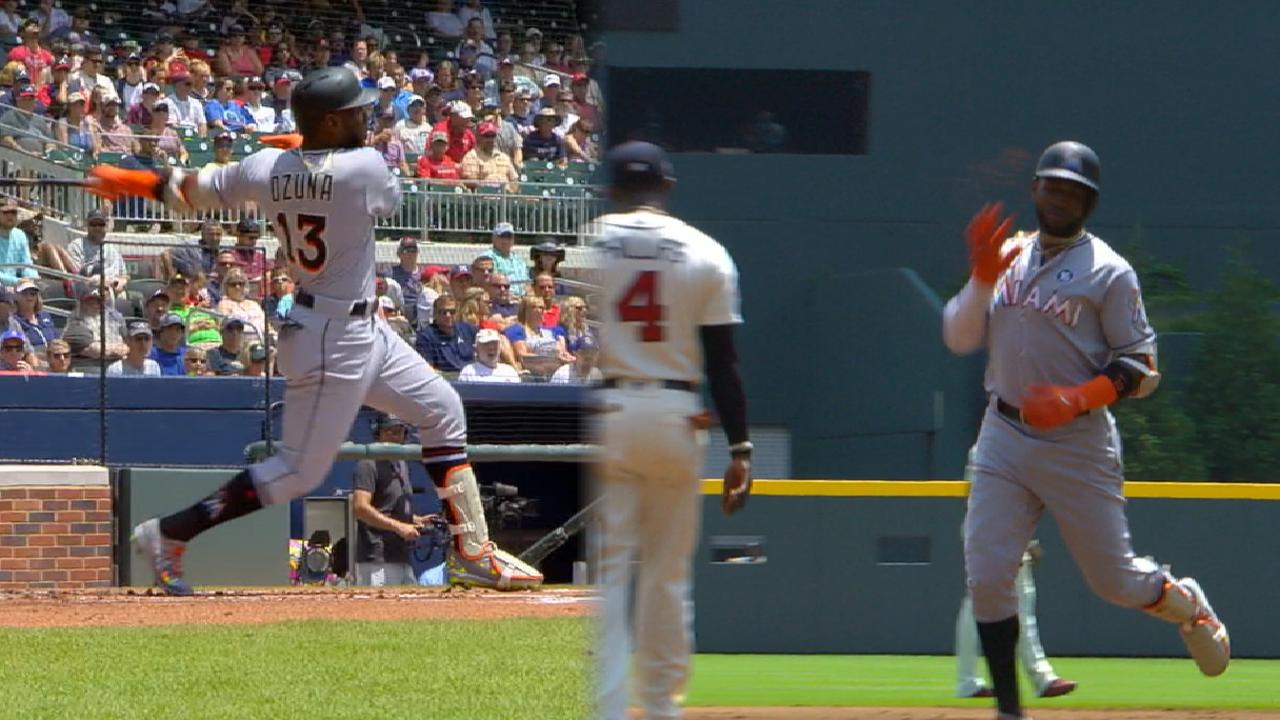 Ozuna's three-run homer