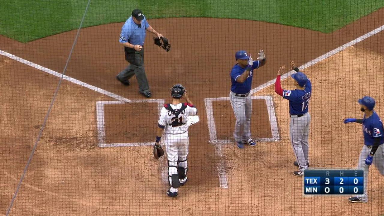 Hard-headed Beltre homers, avoids injury