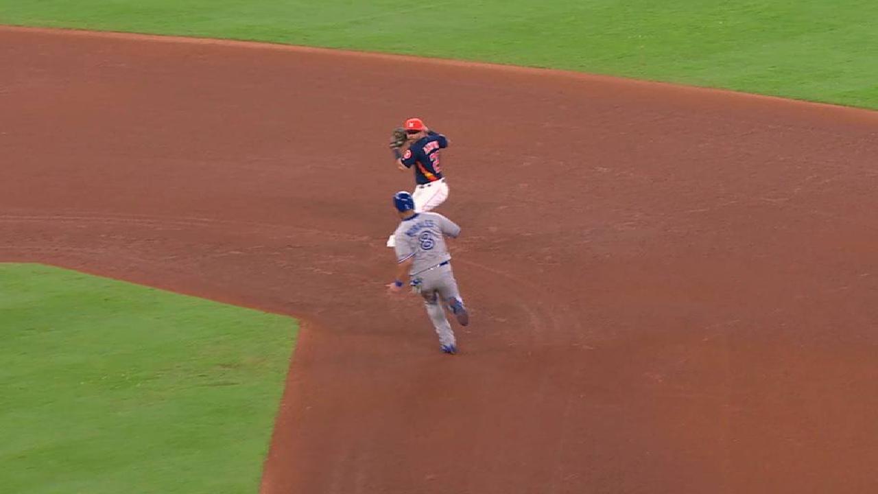 Bregman nabs Morales at second