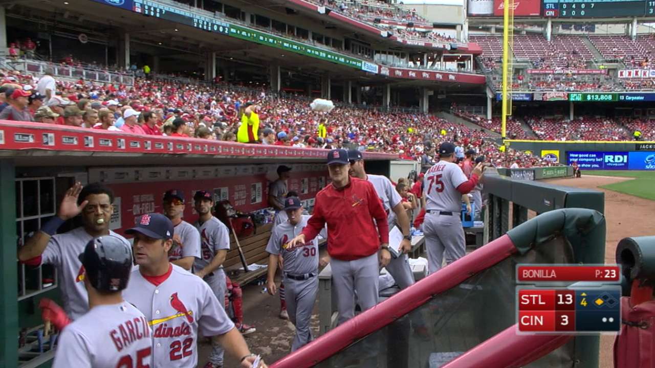 Cardinals' nine-run 4th inning