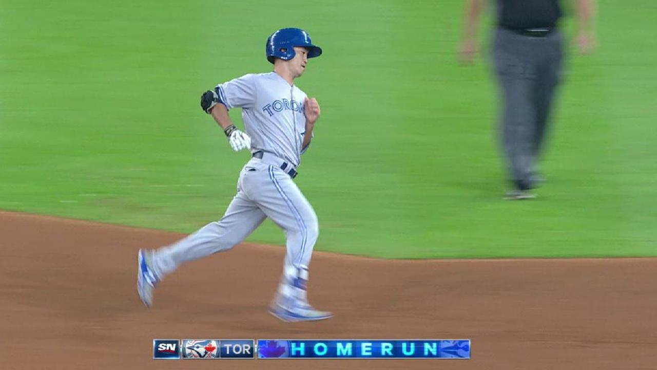 Aoki homers vs. old team for first Toronto hit