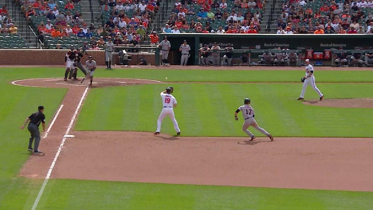 Davis' unassisted double play