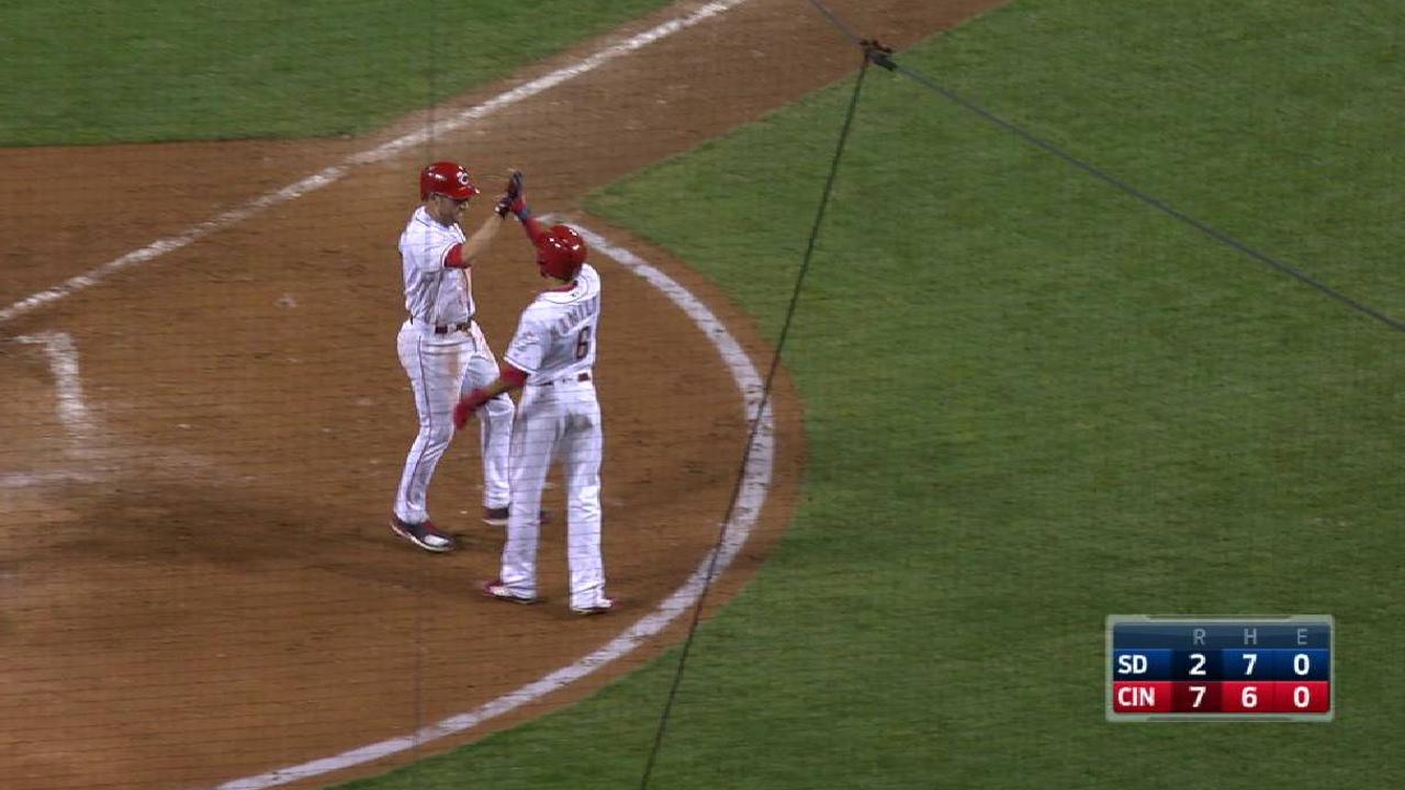 Cozart's two-run homer to left