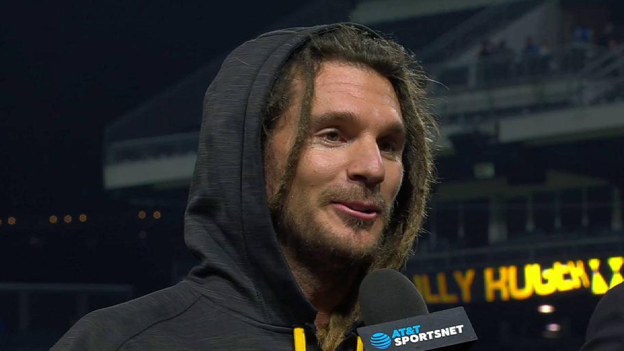 Jaso on his pinch-hit homer