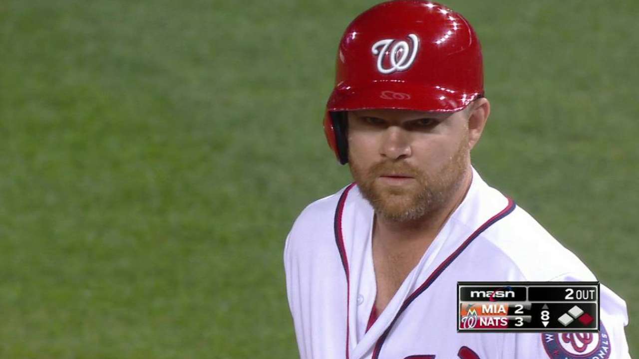 Nationals' Lind handy in a pinch vs. Marlins