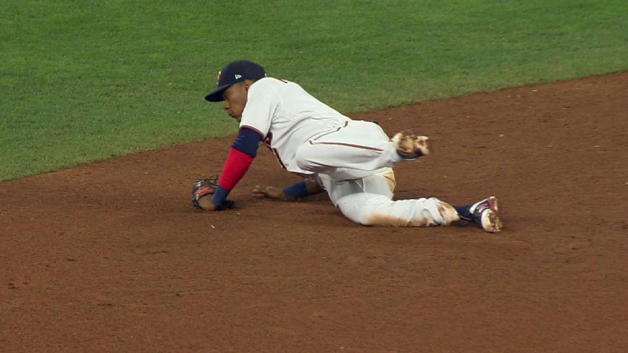 Polanco's smooth sliding stop