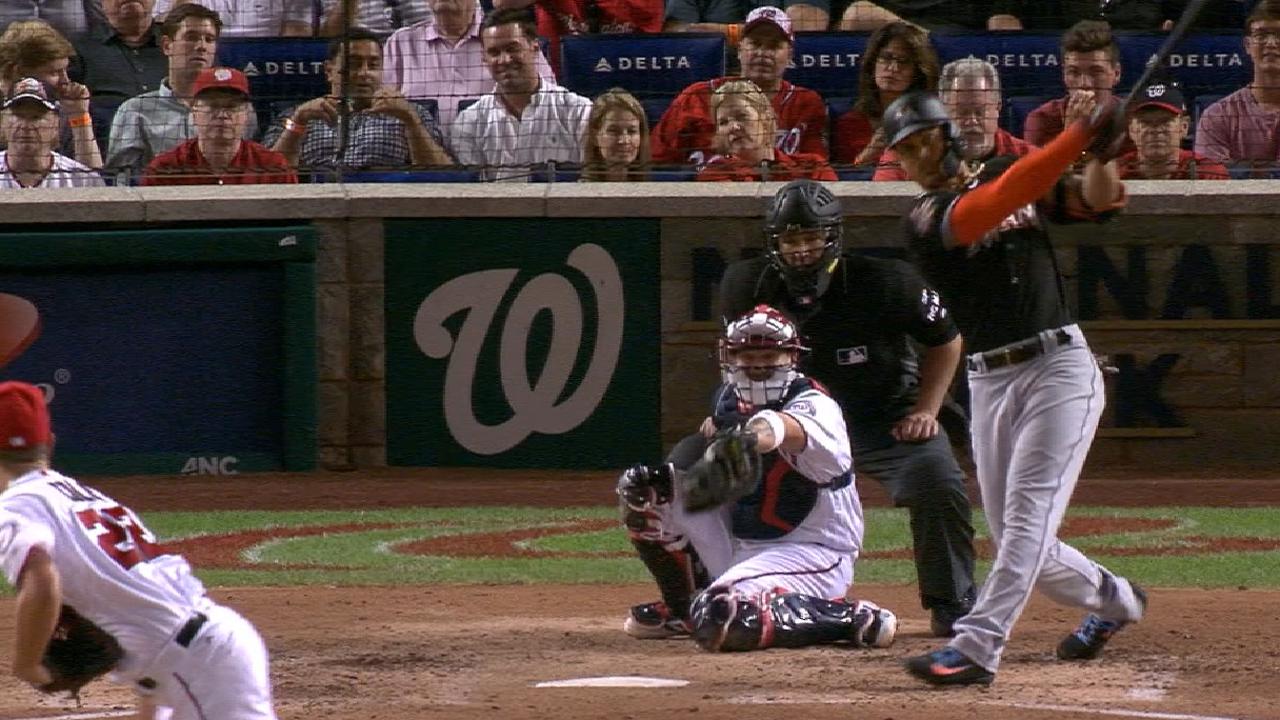 Stanton sets career high in HRs