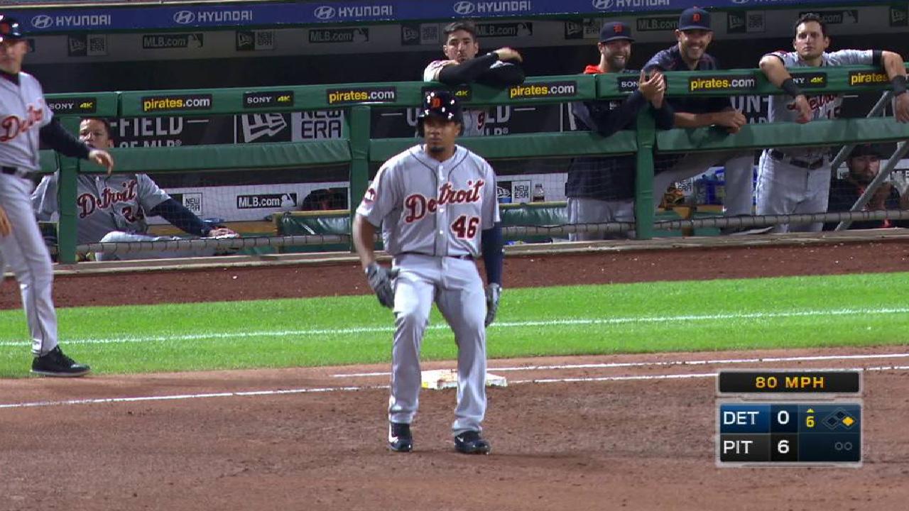 Candelario optioned after first hit with Tigers