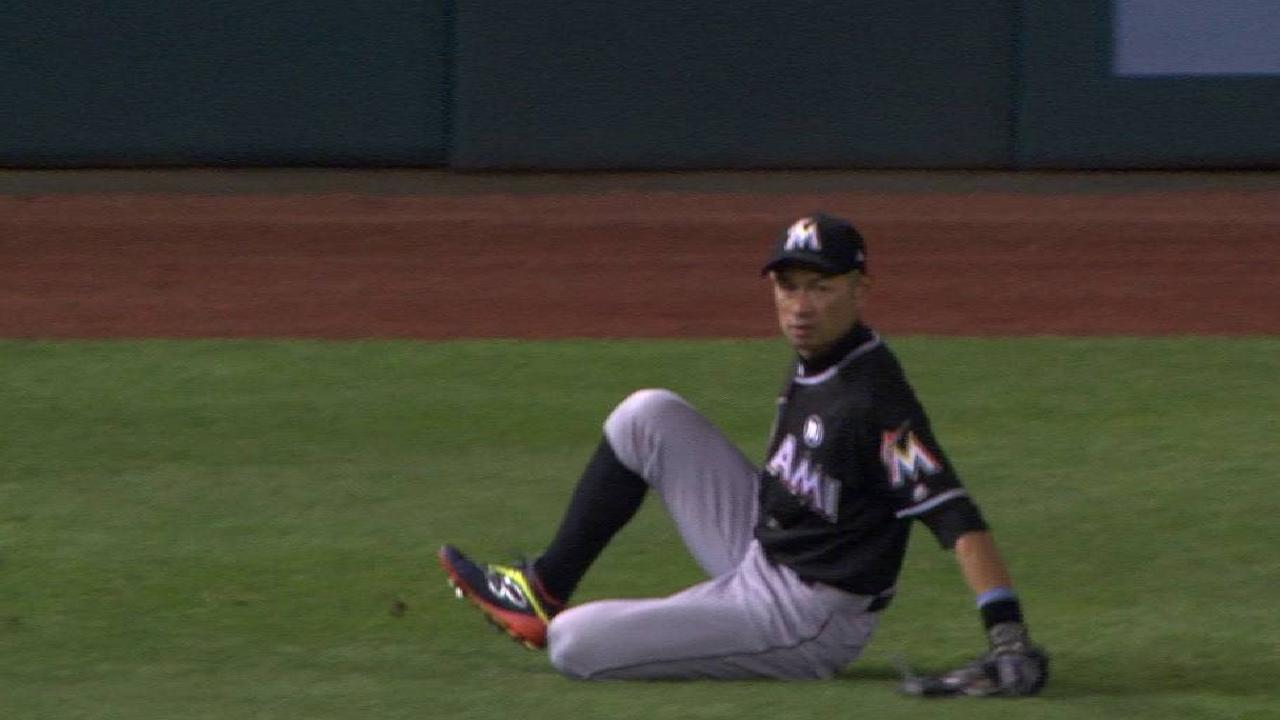 Ichiro's sliding grab starts DP
