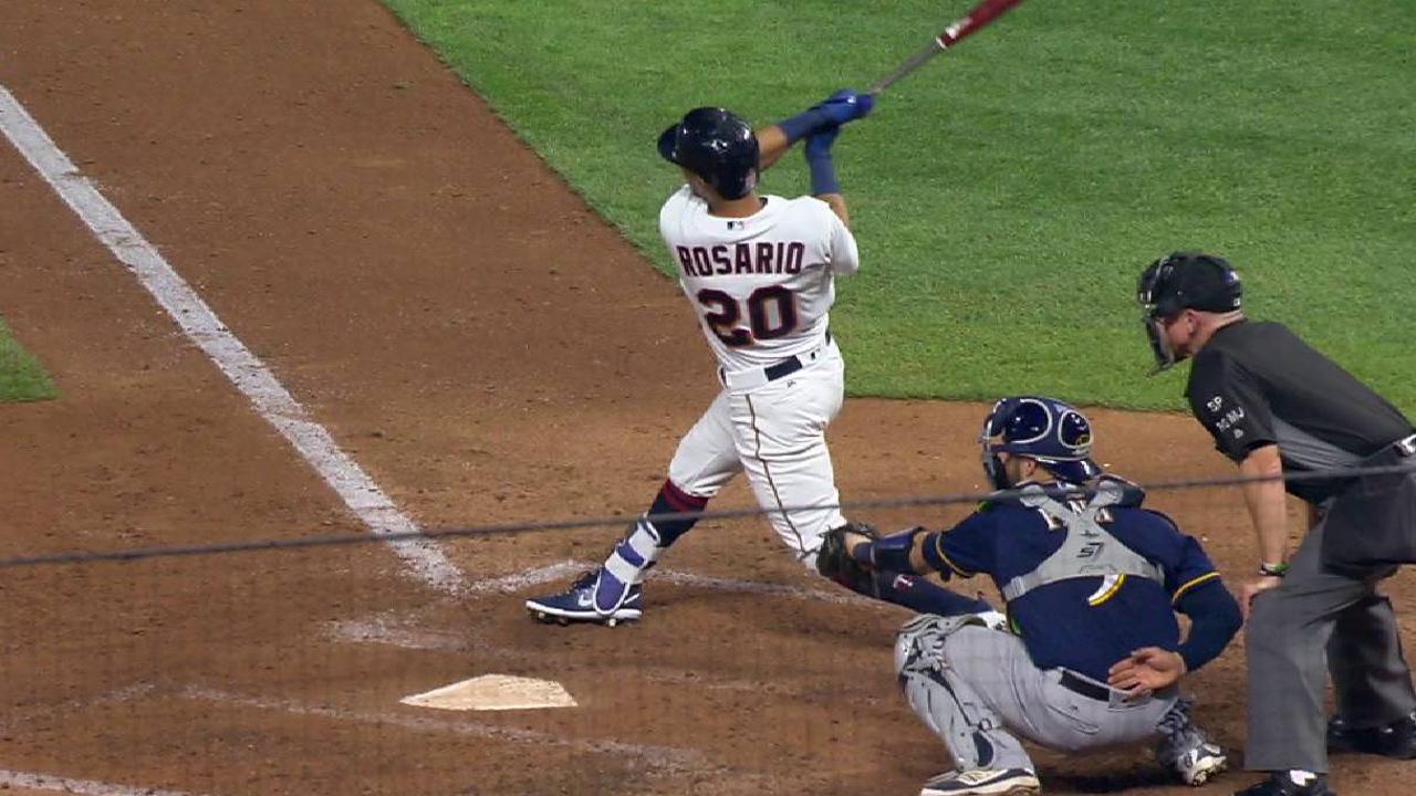 Rosario's solo home run