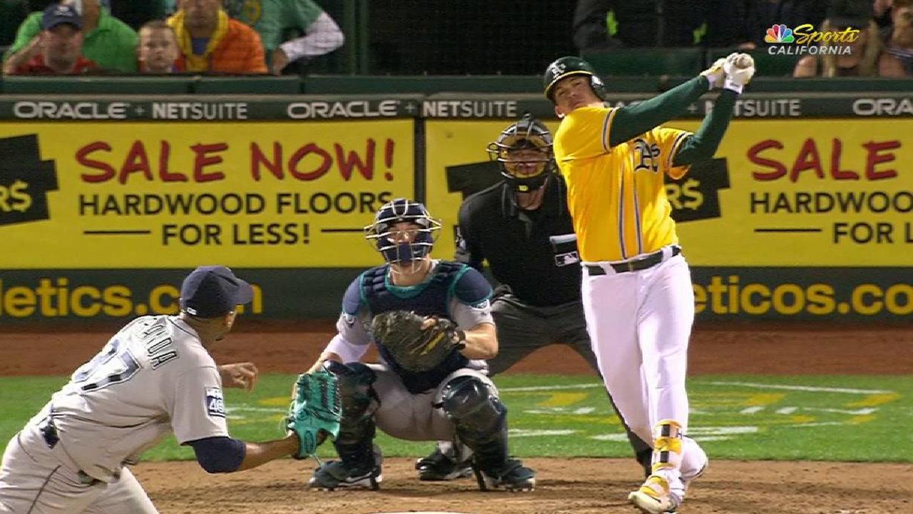 Healy's solo home run