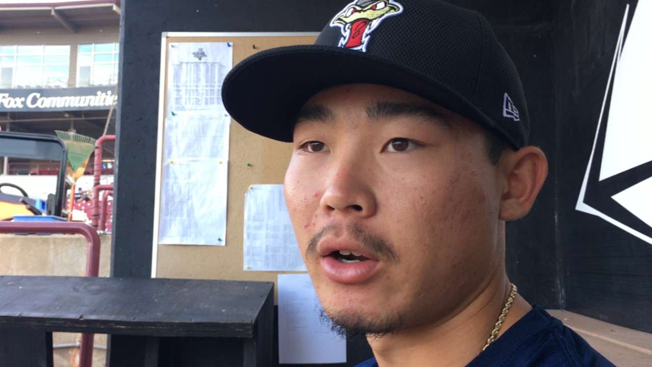 Crew prospect Hiura continues to progress