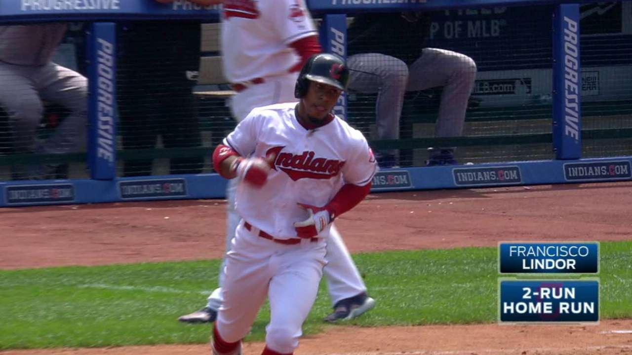 Lindor's two-run home run
