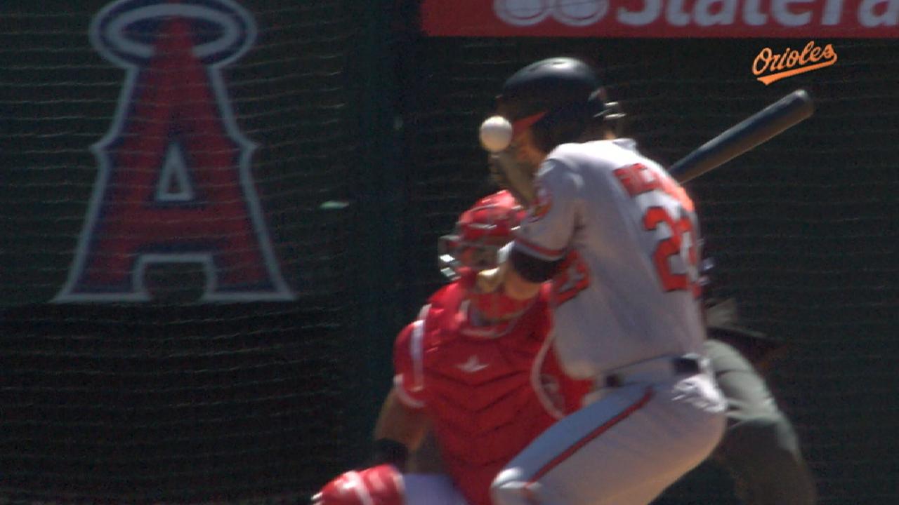 Rickard exits after HBP in head